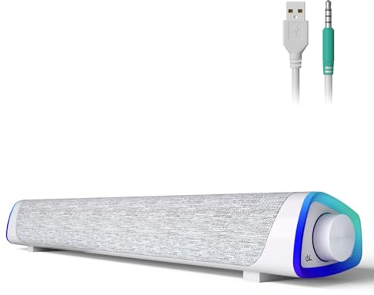 Draagbare USB Computerluidsprekers met LED Verlichting en Surround Sound