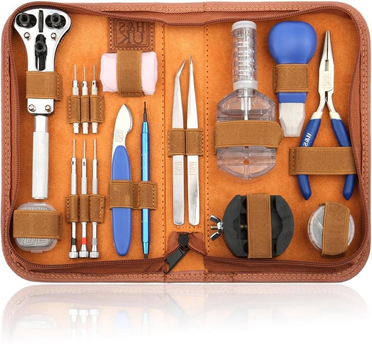 Allecto plus - Horloge Reparatieset 147 Stuks - Gereedschap voor Pin, Link Bandafstelling - Opbergdoosje