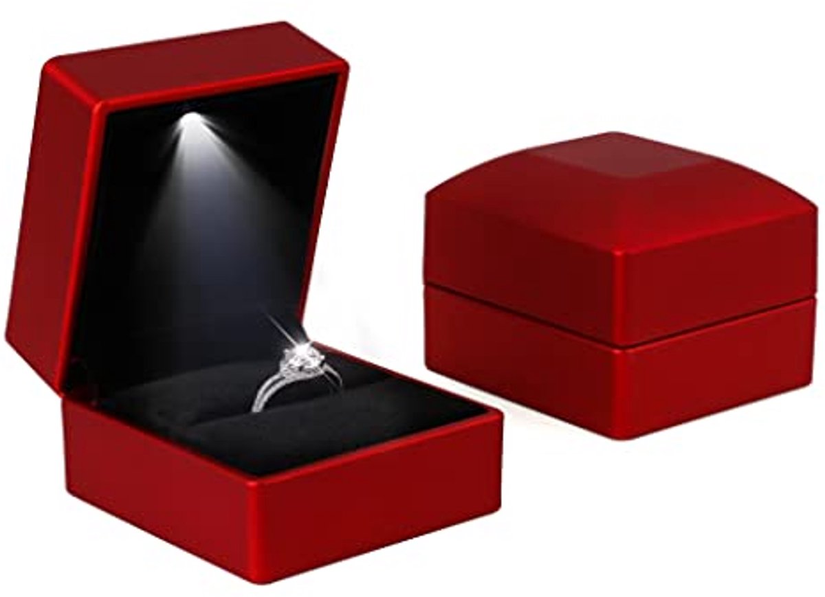 LED Ring Doos - Sieraden Organizer Met Led voor Ketting, Armband, Oorbel en Opslag