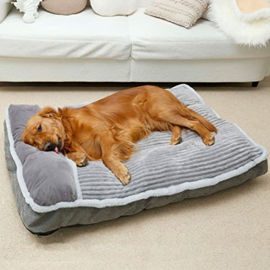WINDRACING Hondenbed voor middelgrote honden, hondenmatras met kussen voor kratkennel, sofa hondenbed, superzacht huisdierbed voor grote, kleine hondenrassen, huisdierbed