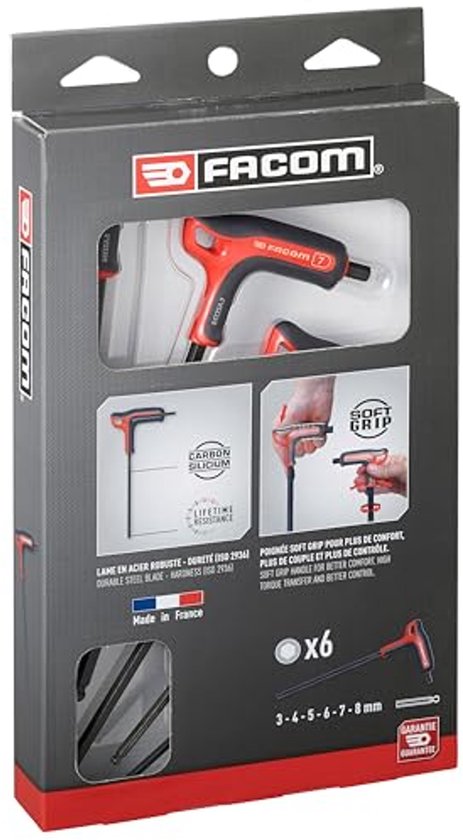 GearWrench 83514 SAE/Metric T-Handle Hex Key Set, Beveled Edges, 14-Piece