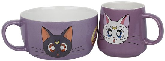 Sailor Moon Luna & Artemis Mokken set meerkleurig Keramiek -