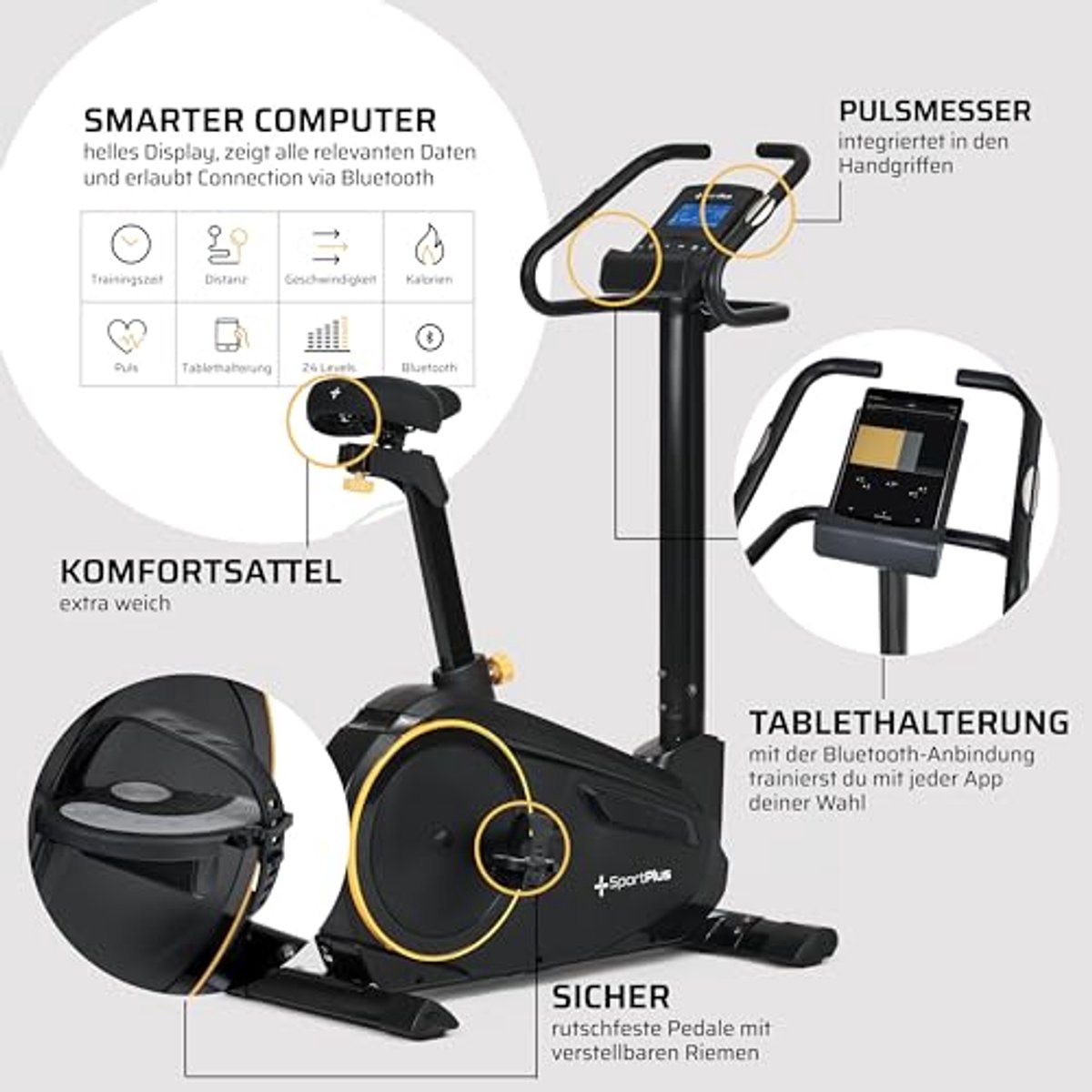 Thuis Hometrainer met 24 Weerstandsniveaus - afbeelding 2