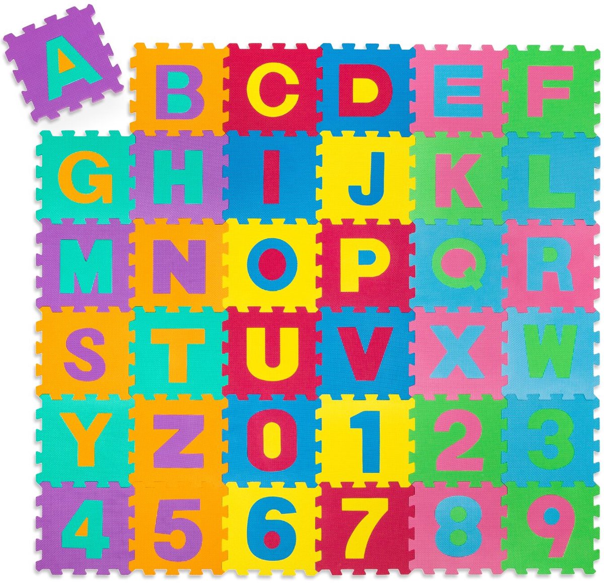 Puzzelmat - speelmat - 86 delige puzzelmat - art nr 401859