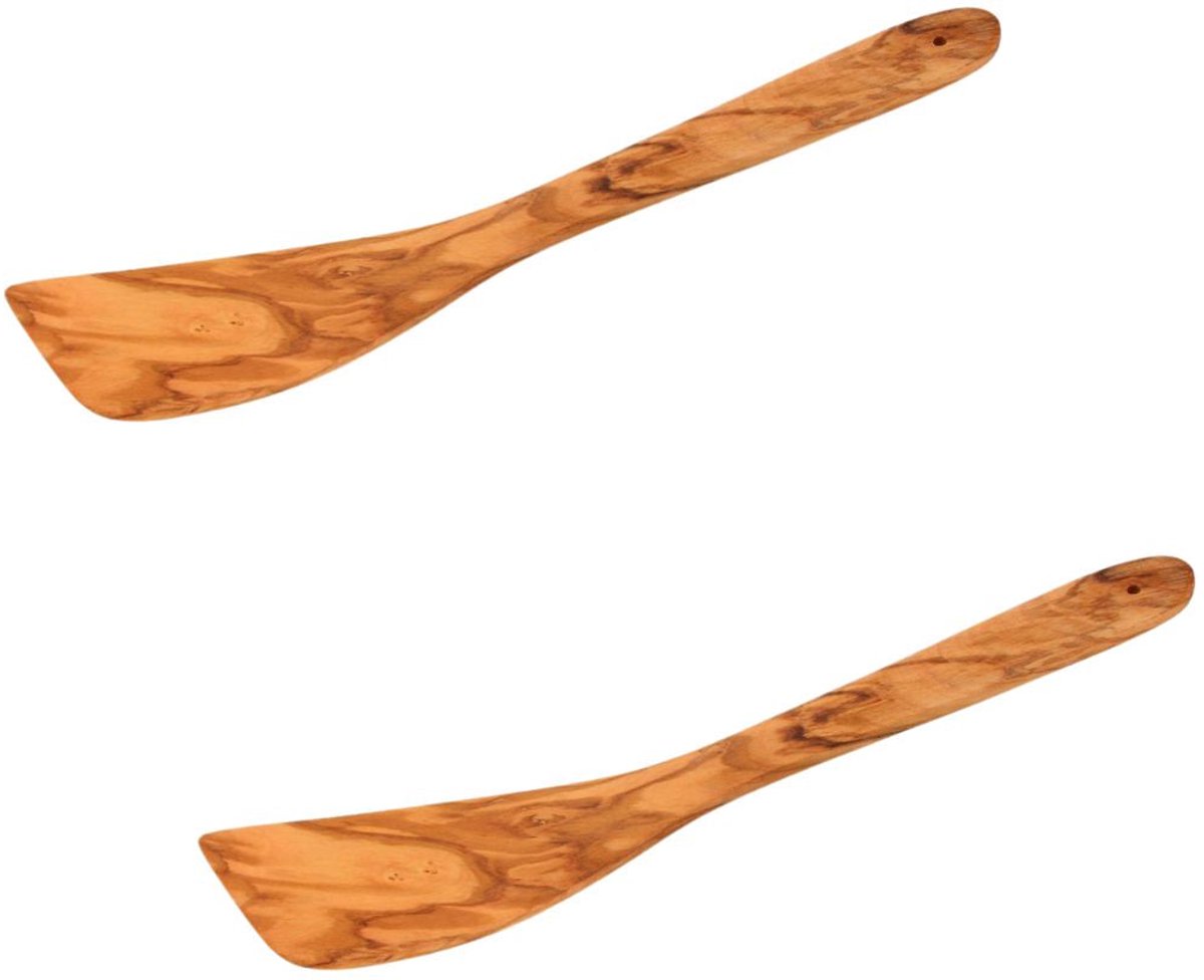 Set van 2 Keukenspaten 30 cm Fackelmann Olijfhouten Editie