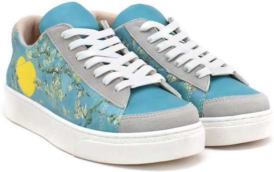GOBY - Fleurs Op Tak - Baskets pour femmes - Chaussures pour femmes - Haute qualité - Fait main - Taille 39