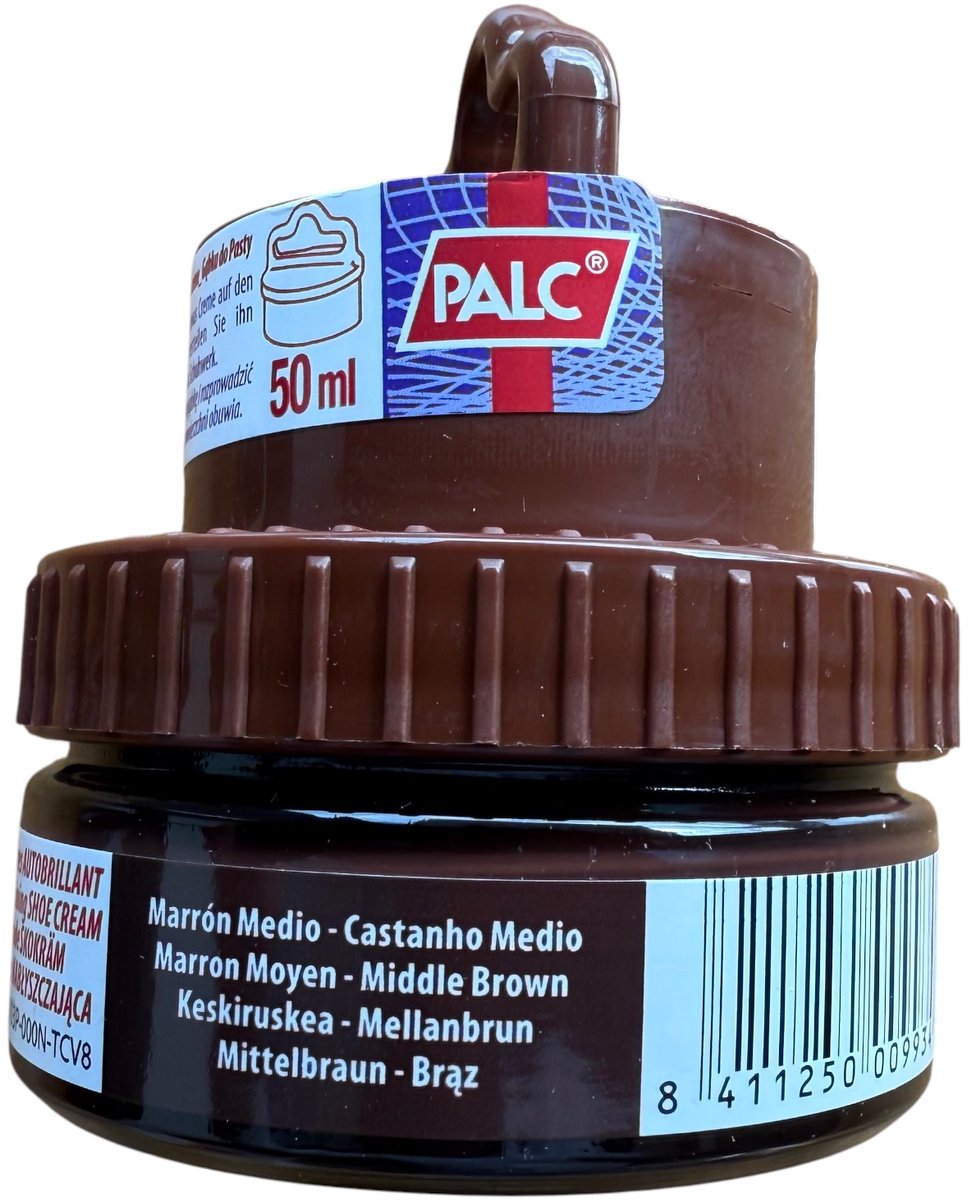 Palc zelfglans schoen creme - middel bruin