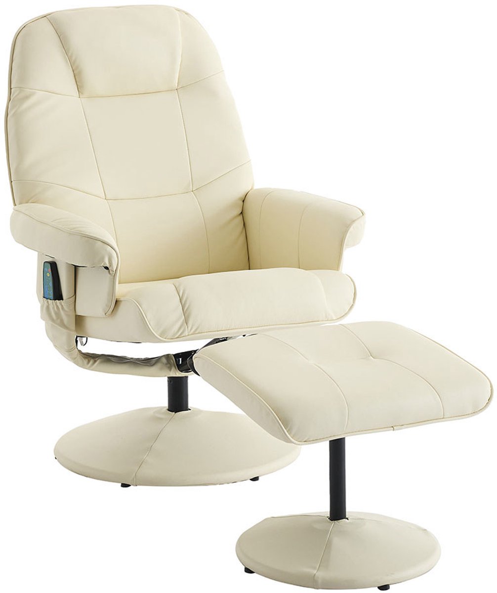 Afbeelding 2 van BLACKCOLORS Massagefauteuil Beige met Verwarming en