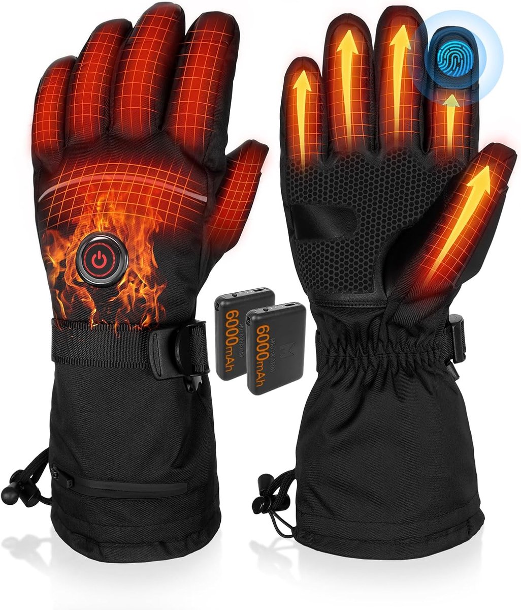 Verwarmbare handschoenen met 3 warmtestanden - USB-oplaadbaar, waterdicht en touchscreen voor wintersport