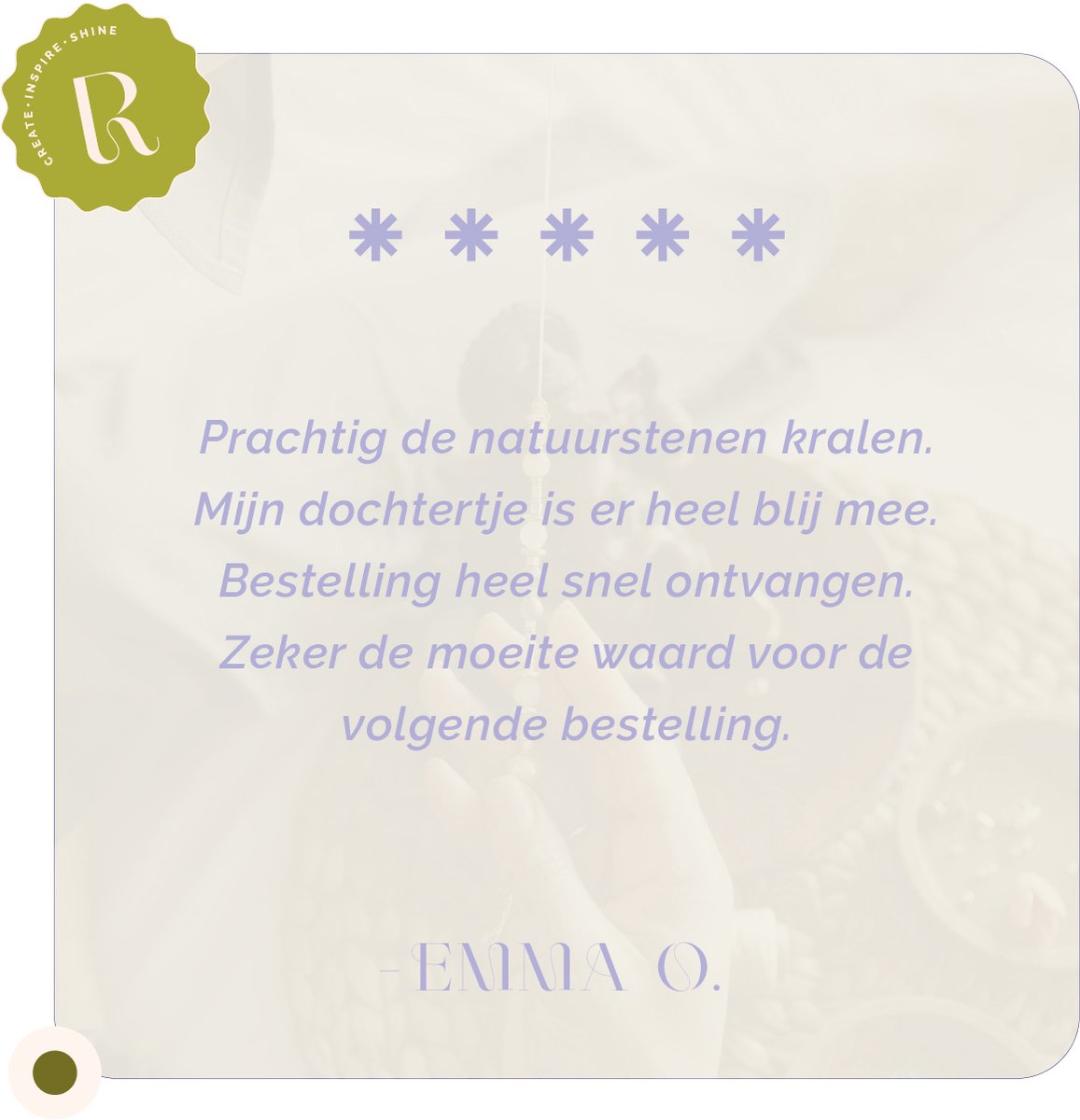 Richly® Kralen set Luxe Natuursteen - gratis E-BOOK & Instructieboekje - Complete set & Premium verpakking - 9 Bedels & Gouden RVS-accessoires - Sieraden maken volwassenen pakket - Armbandjes maken meisjes - Kralenketting — afbeelding 8