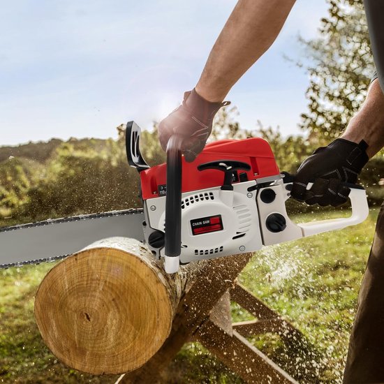 Kettingzaag met 52CC Motor en 20 Inch Ketting voor Houtbewerking en Tuinonderhoud — afbeelding 5