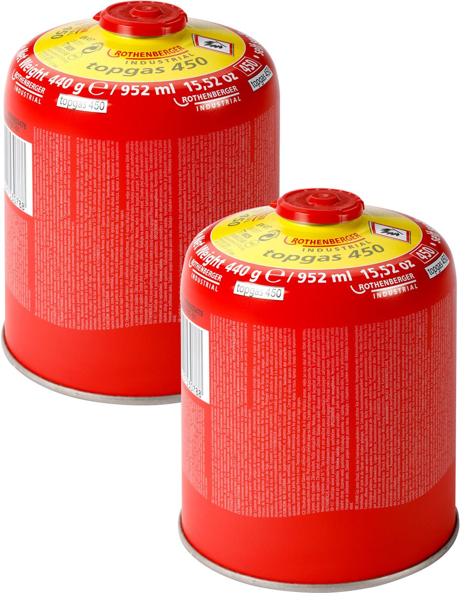 ROTHENBERGER Industrieel 2x Top Gas 450 952 ml - 1000003735