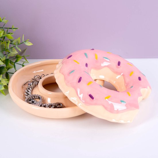 Donut sieradenschaaltje als leuke snoep cadeautjes