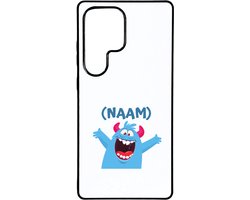 Hacebo® - Blauwe monster telefoonhoesje - Monster - kinderen - telefoonhoesjes - leuk cadeau voor mijn kind - verjaardagscadeau - kado - gift - vriendelijke monster - hoesje geschikt voor Samsung Galaxy S25 Ultra