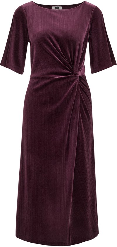 WE Fashion Dames velvet jurk met glittergaren
