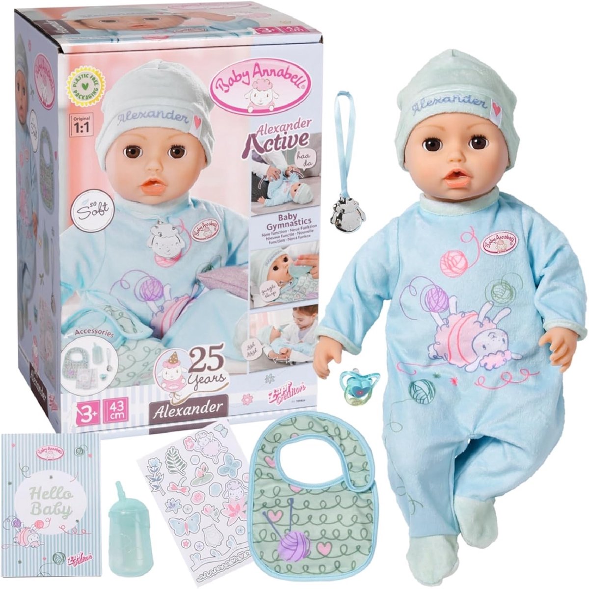 Baby Annabell Interactive Alexander - 43cm - Babypop