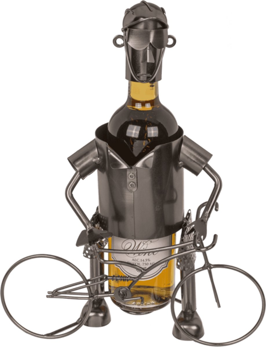 Fietser Wijnfleshouder