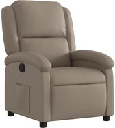 vidaXL - Fauteuil - verstelbaar - kunstleer - cappuccinokleurig