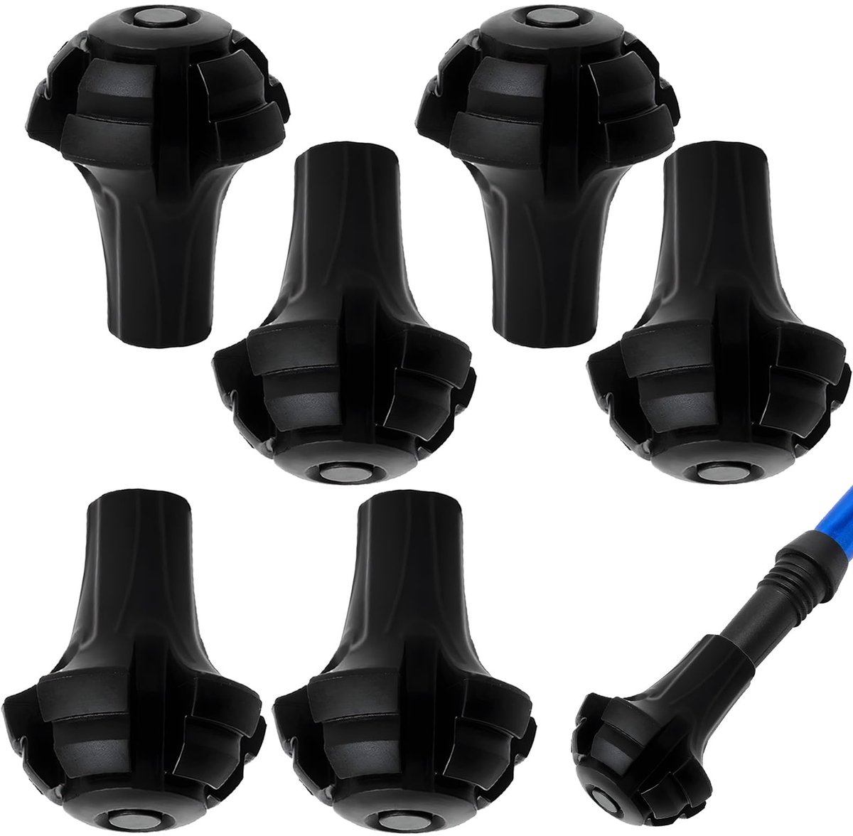 Rubberen Buffers voor Wandelstokken - 6 Stuks (11 mm)