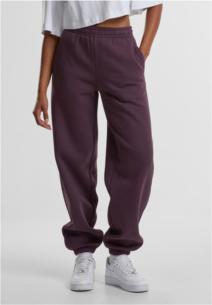 Urban Classics Fluffy Dames joggingbroek XXL Paars