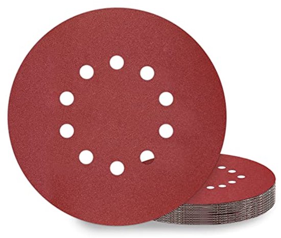Schuurrooster 225 mm, klittenband, 15 stuks, 80/100/120