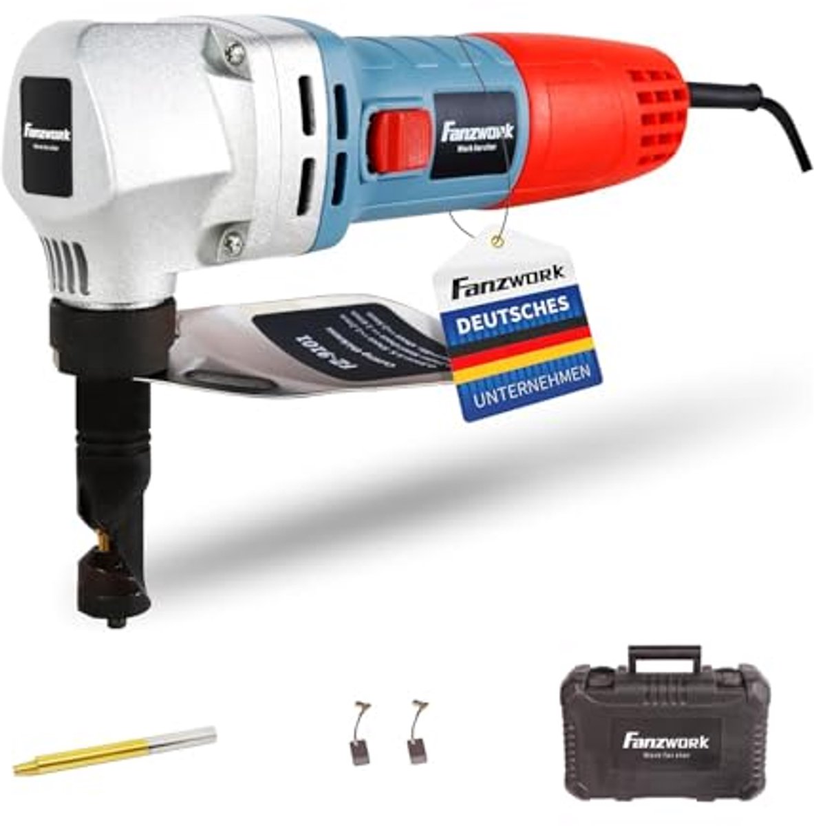 Knabbelschaar Blikschaar 600W met Koffer en Accessoires