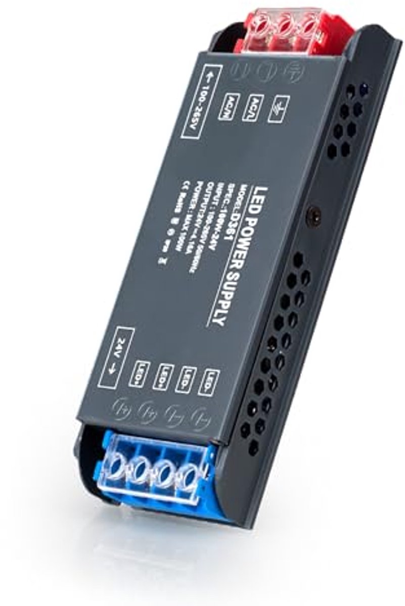 LED Transformator 24V 100W - Stabiele Laagspanningsvoeding voor LED Strips en Lampen