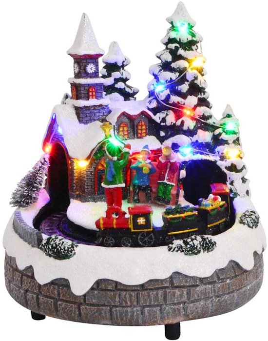 vidaXL - Kerst - Tafelversiering - Multikleur - 16 - x - 16 - x - 19 - cm - Kunststof