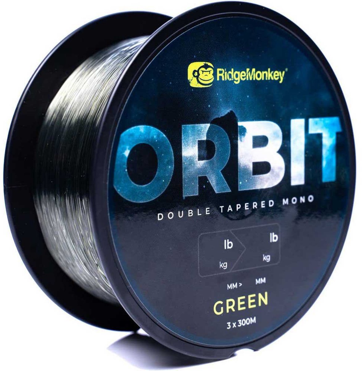 Ridgemonkey Orbit Double 300 M Taps Toelopende Onderlijn Transparant 0.280-0.570 mm
