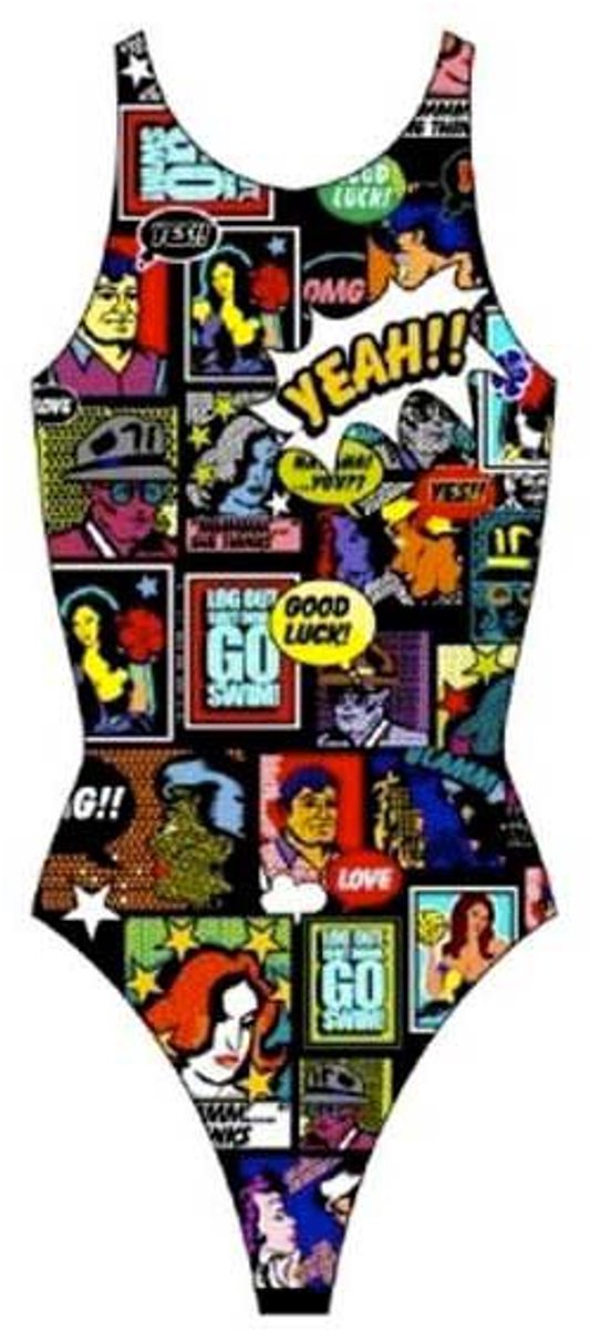 Turbo Yeah Comic 894681 Zwemkleding Veelkleurig XL Vrouw Multicolor