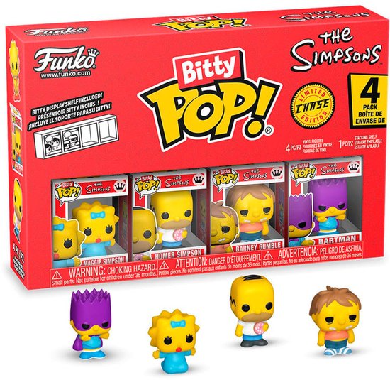 Funko Bitty Pop! - The Simpsons - Maggie Simpson / Homer Simpson / Barney Gumble / Random Chase