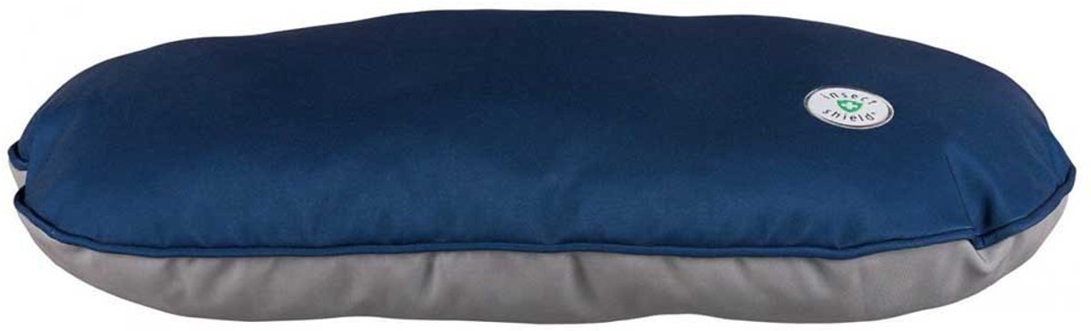 Keddoc Insect kussen 100x70cm taupe/navy