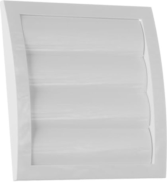 Ventilatierooster Zwart rond Retro 185mm voor buis 150mm