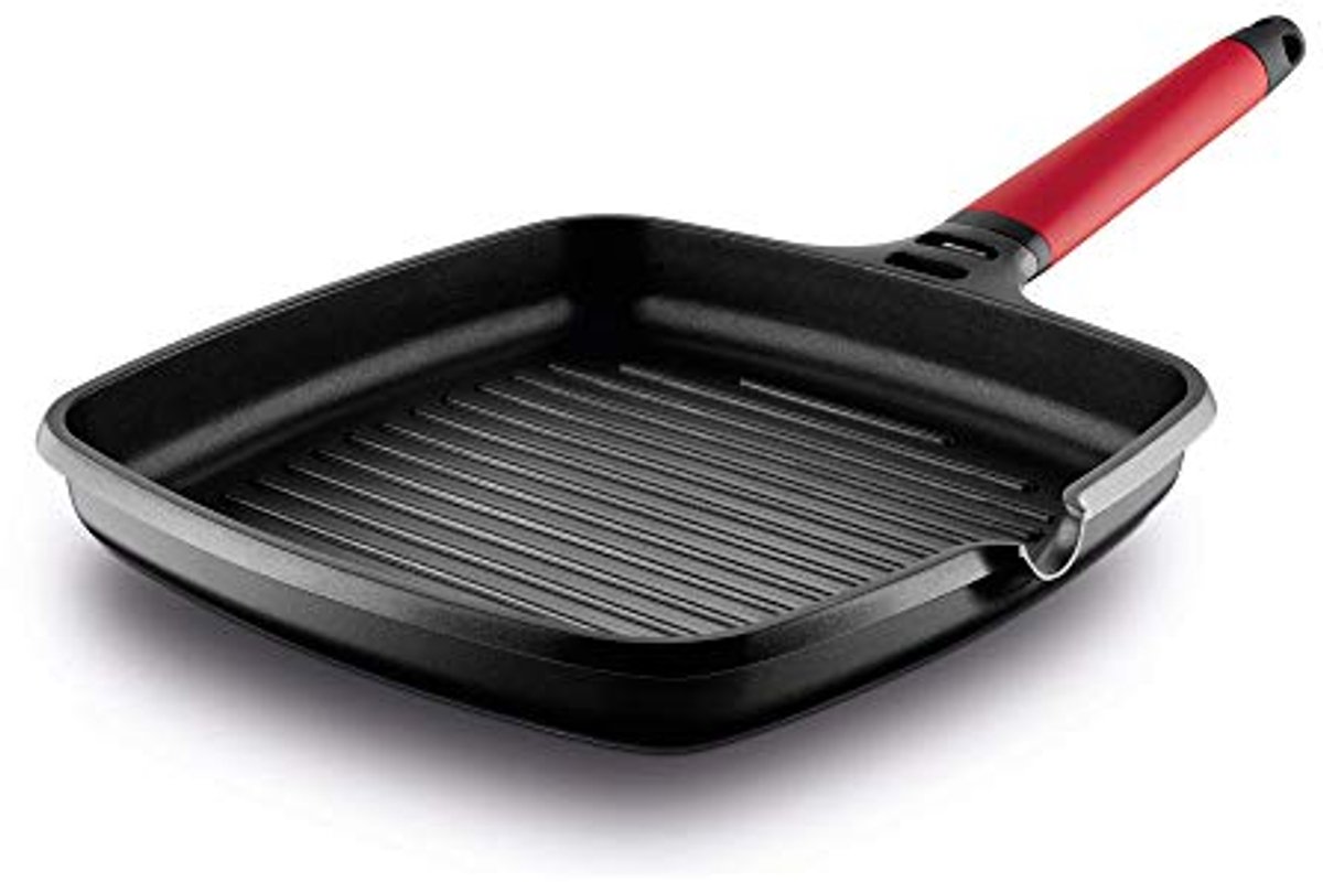 Grillpan 27 cm van Gegoten Aluminium voor Ovens en Alle Kookplaten