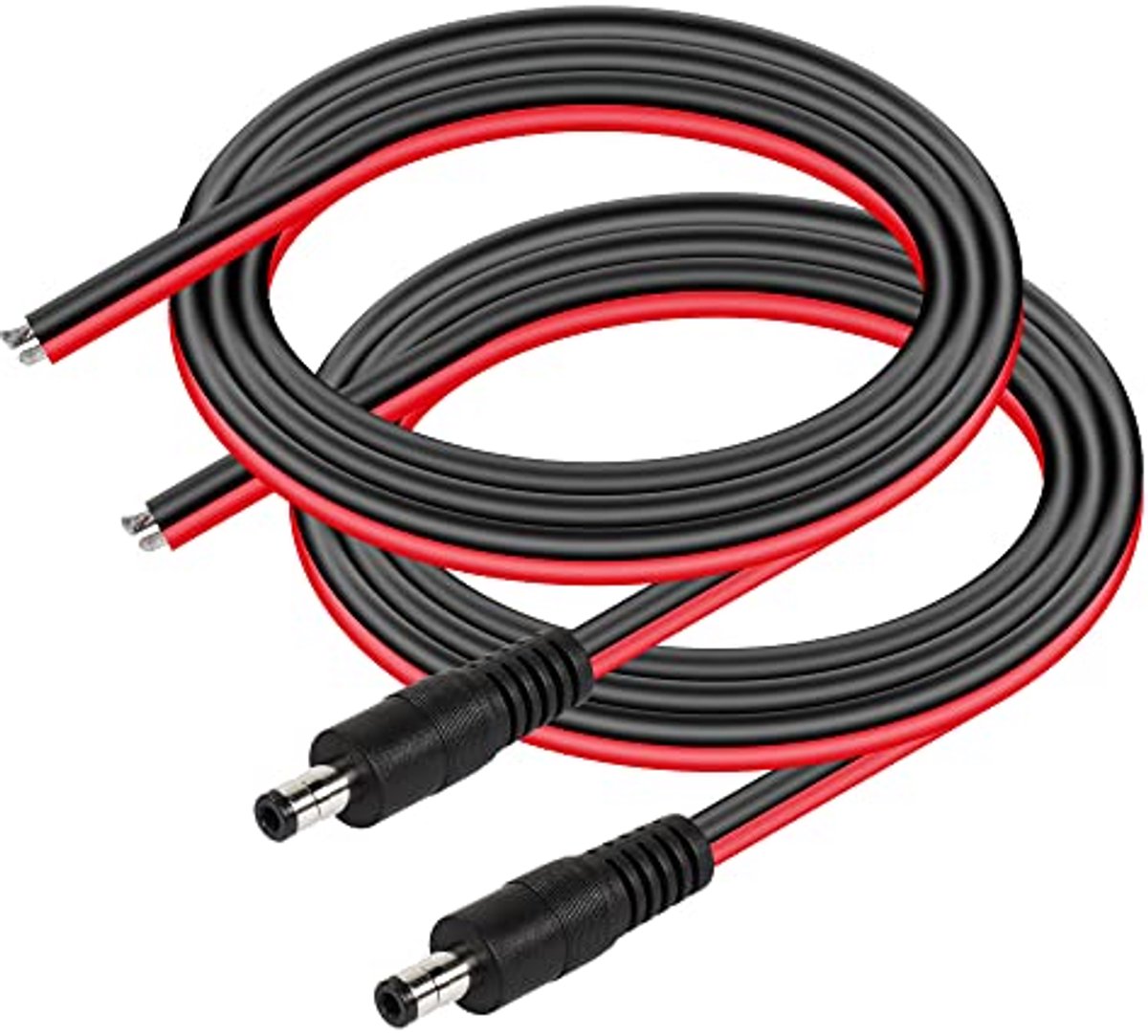 DC5525 Stroomkabel 14 AWG - Mannelijke Open End Pigtails voor CCTV en LED Strip - 2 Stuks