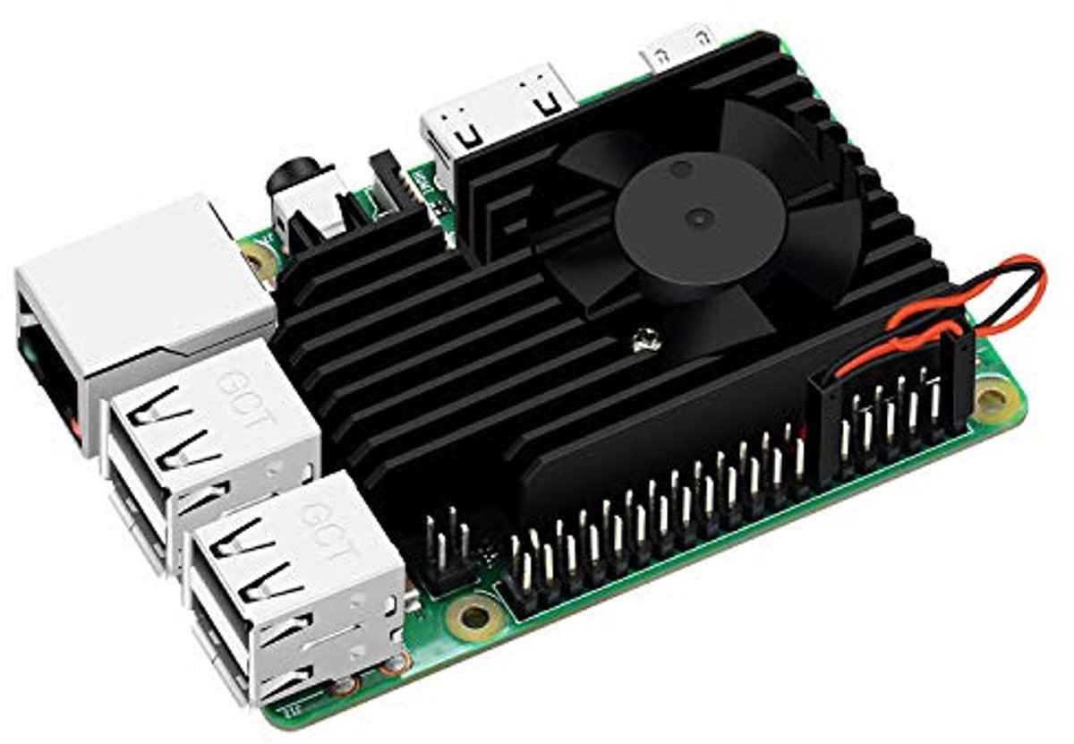 Ventilatorkit voor Raspberry Pi 4 en 3 - Aluminium Koellichaam en Ventilator