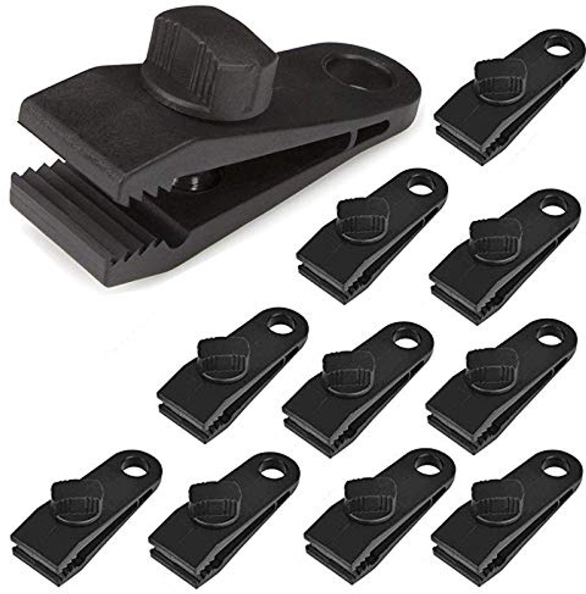 Multifunctionele Zeilclips - 12 Stuks Duurzaam en Waterdicht voor Tent en Luifels