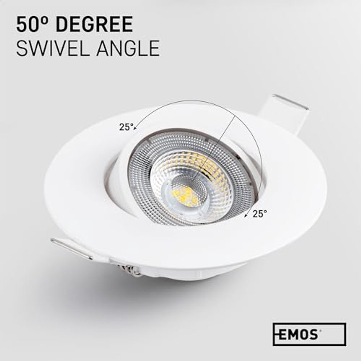 LED inbouwspot 230V 5W 450lm warmwit 3000K set van 3