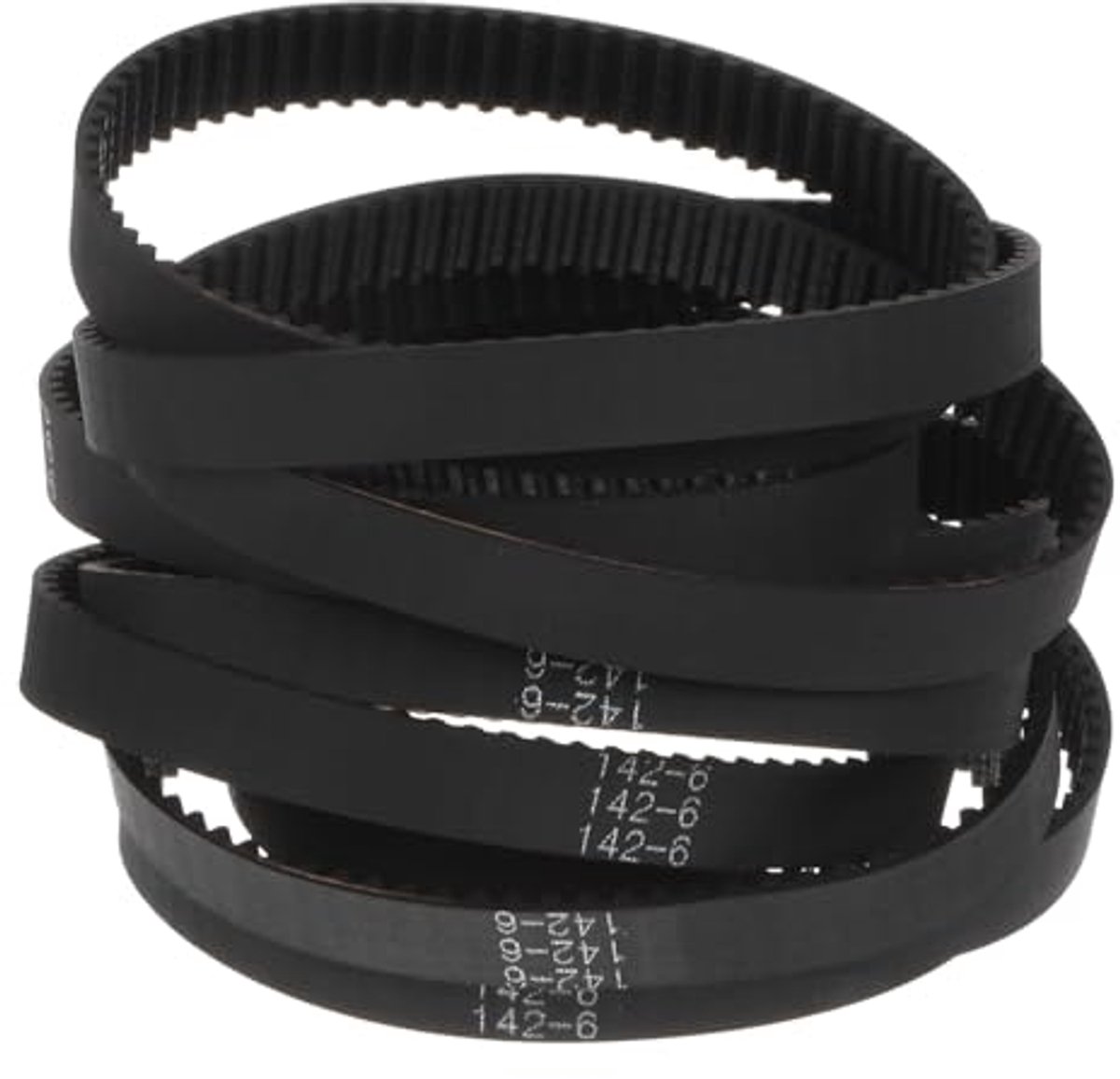 2GT Tandriem 10 Stuks Gecombineerde Elasticiteit 6 mm x 142 mm Voor 3D-Printers