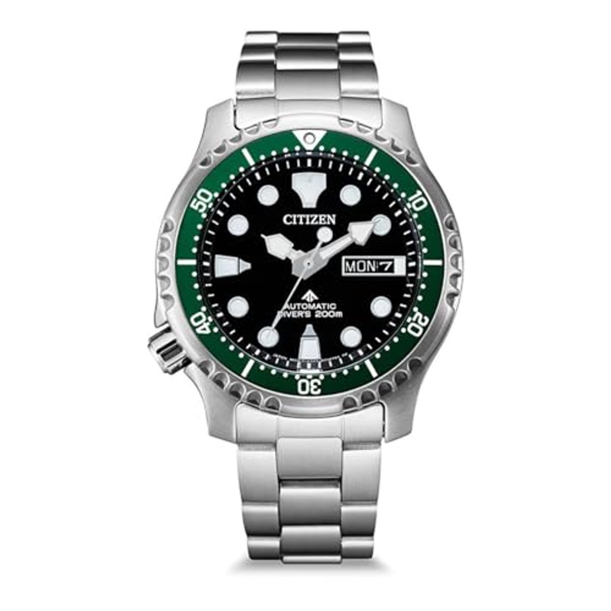 Heren analoog automatisch horloge met roestvrijstalen armband