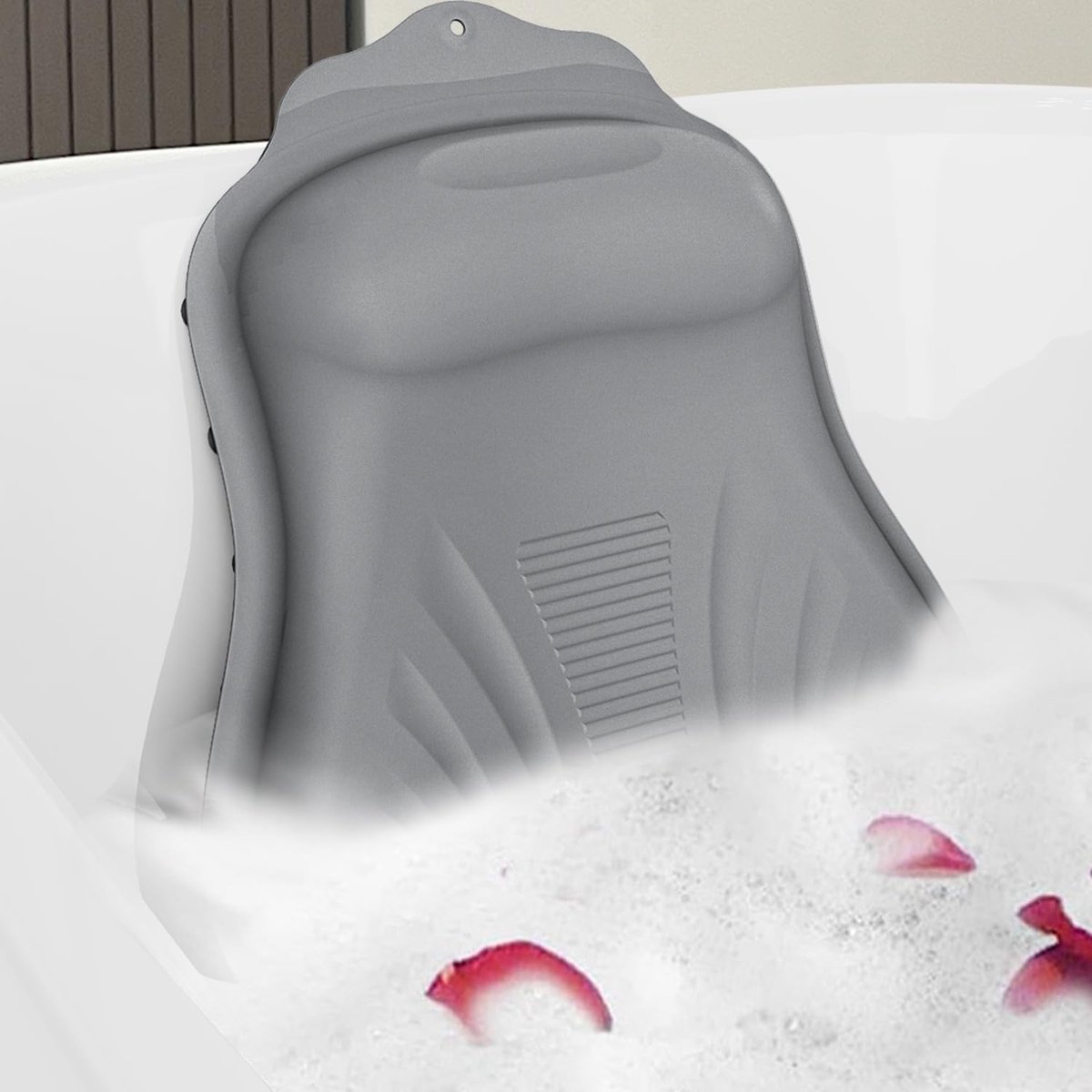 Ibenzoa® Ergonomisch badkussen van hygiënisch siliconen met antislip zuignappen