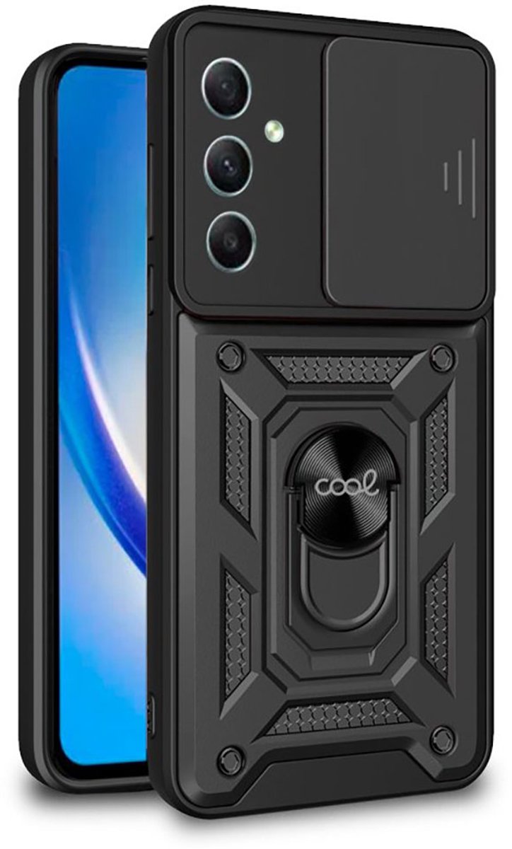 Cool Samsung A346 Galaxy A34 5g Hard Ring Telefoonhoesje Zwart