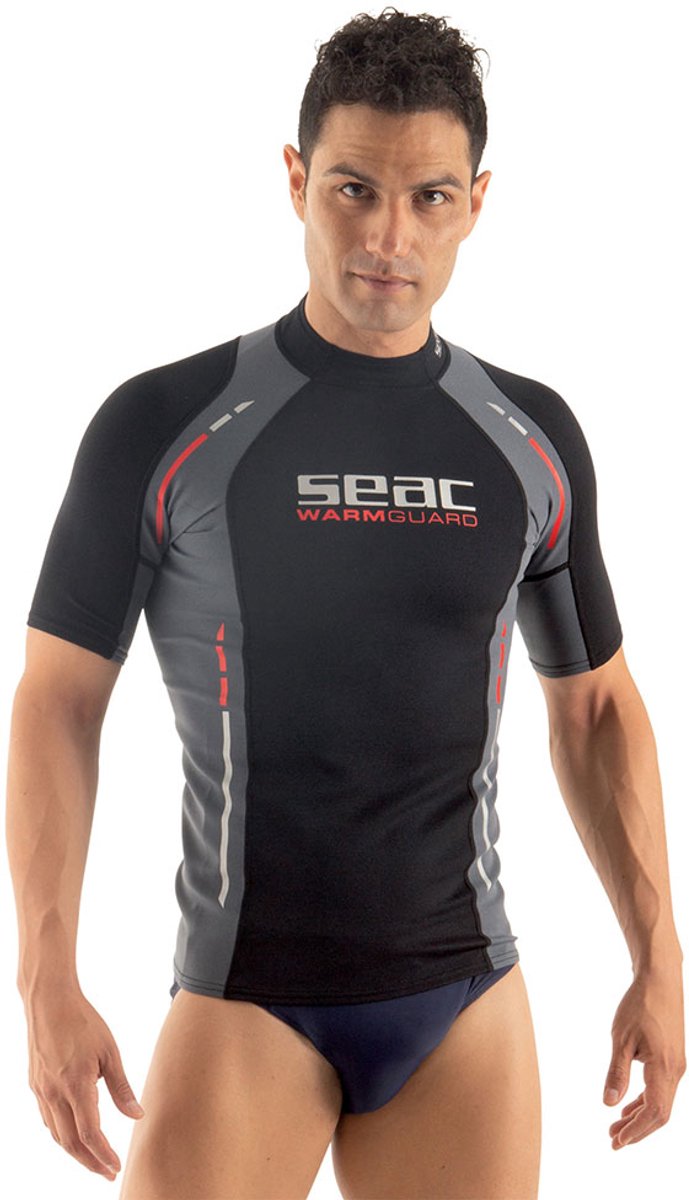 Seac Warm Guard T-shirt Heren Zwart/grijs - S
