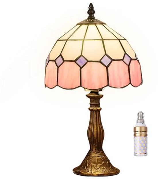 Boheemse stijl Tafellamp - Bamboe Lampenkap - Cilinder - Beige - 21,5 x 30 cm - E27 fitting - Ontworpen voor