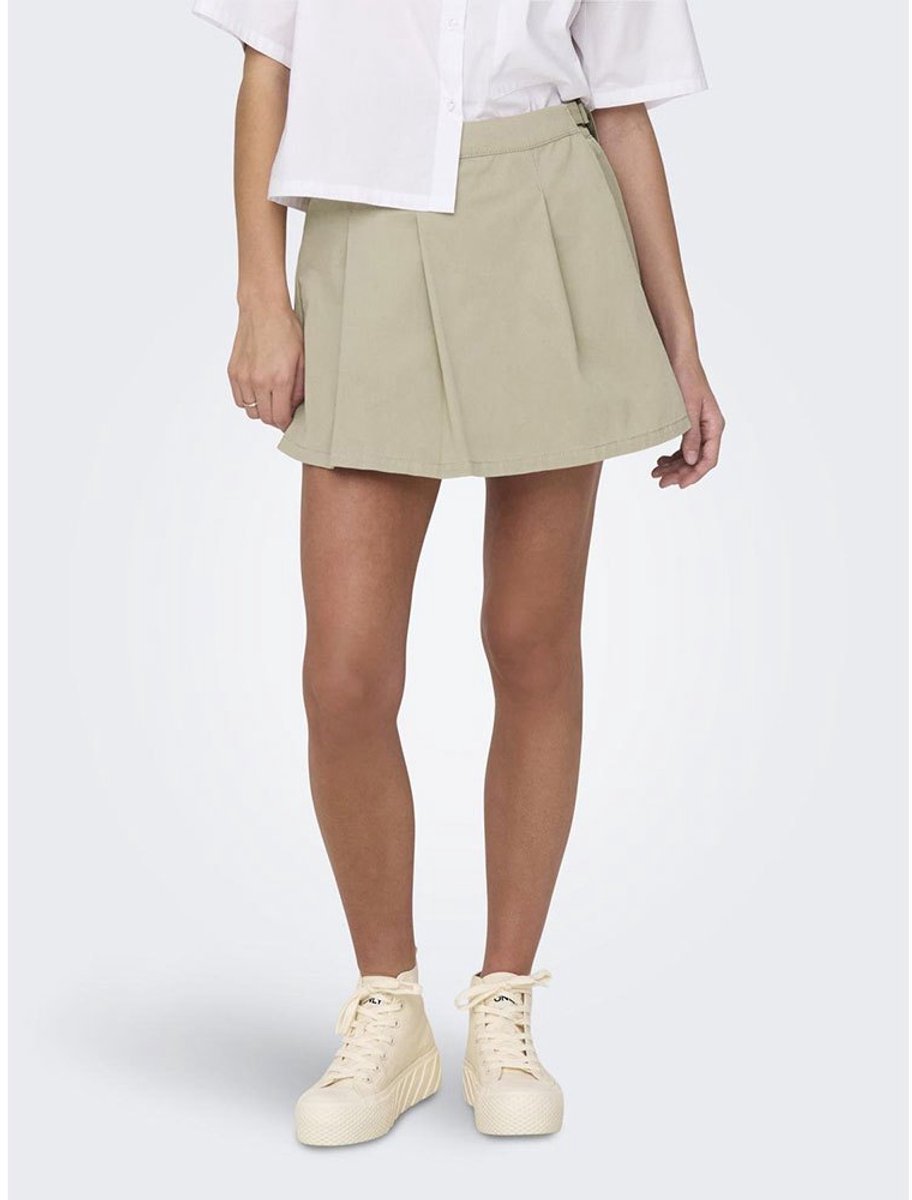 Only Indy Korte Rok Beige M Vrouw