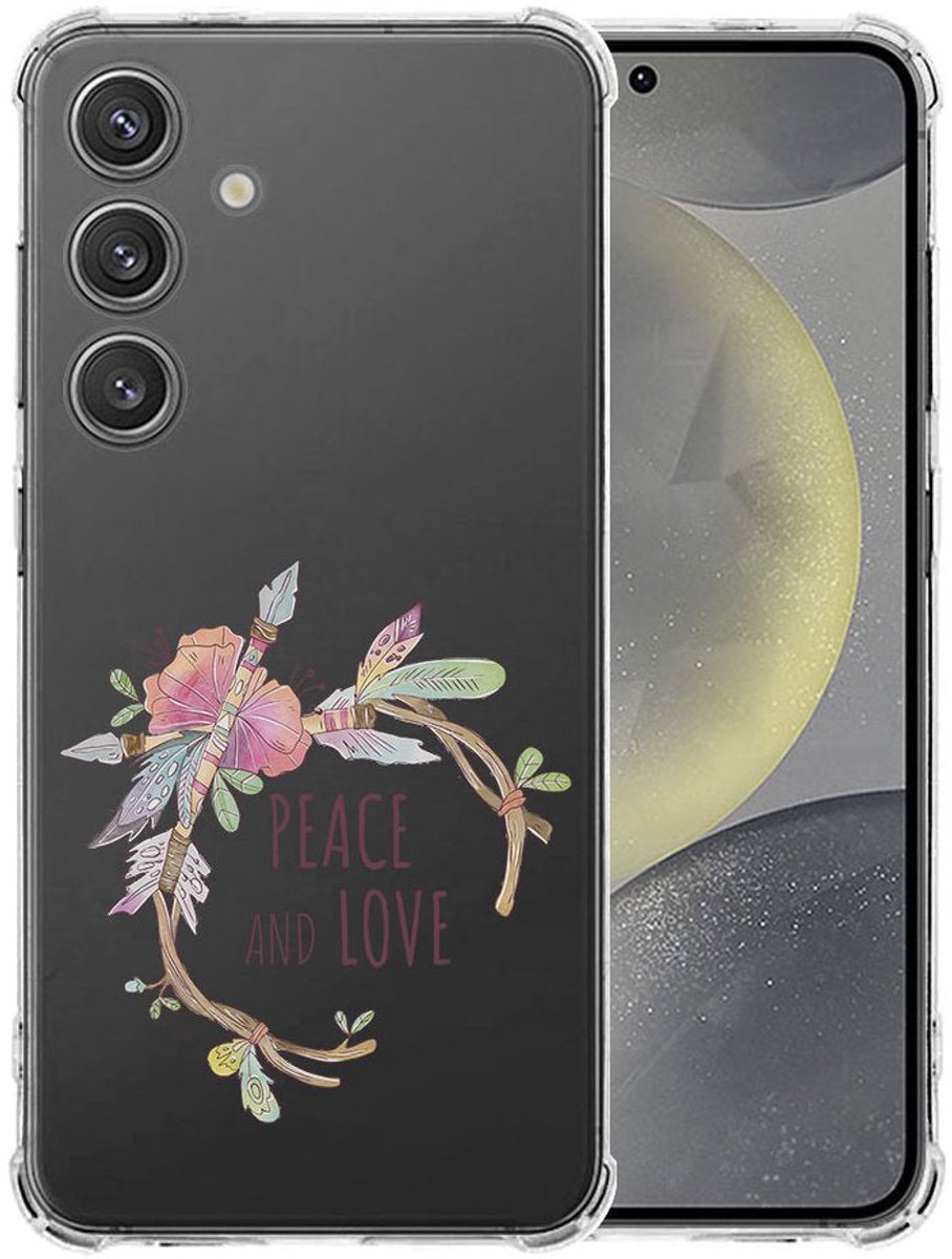 Samsung Galaxy S25 Hoesje - Boho Text TPU Antishock