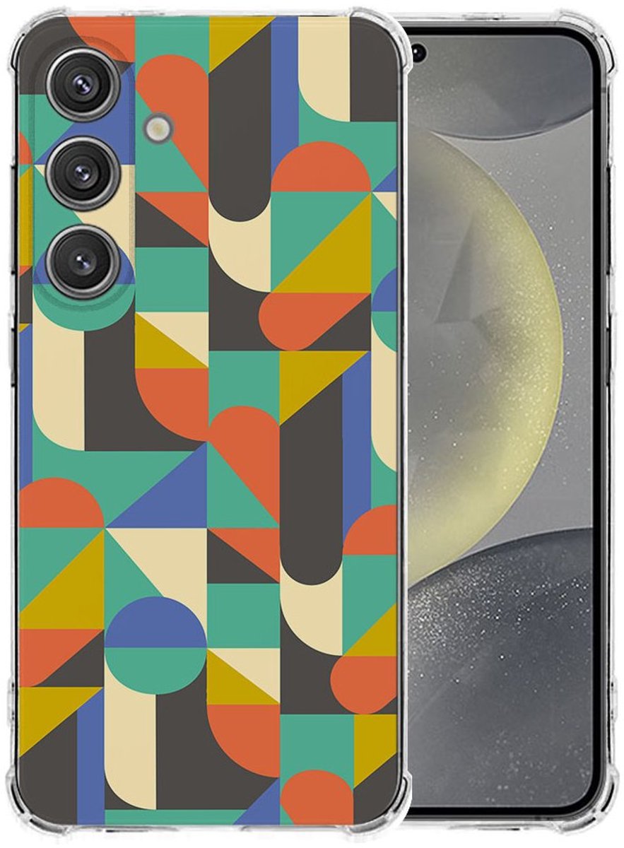 Samsung Galaxy S25 Plus Hoesje - Funky Retro TPU Antishock