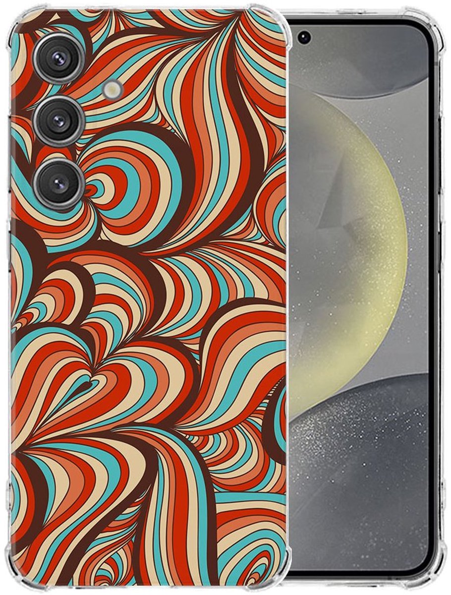 Samsung Galaxy S25 Hoesje - Retro TPU Antishock