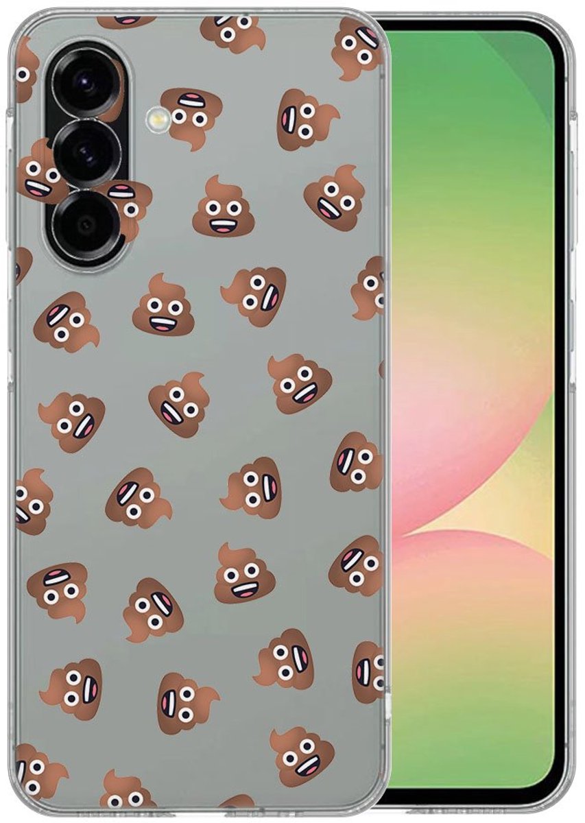 TPU Hoesje Samsung Galaxy A56 - Poep Emojis Backcover