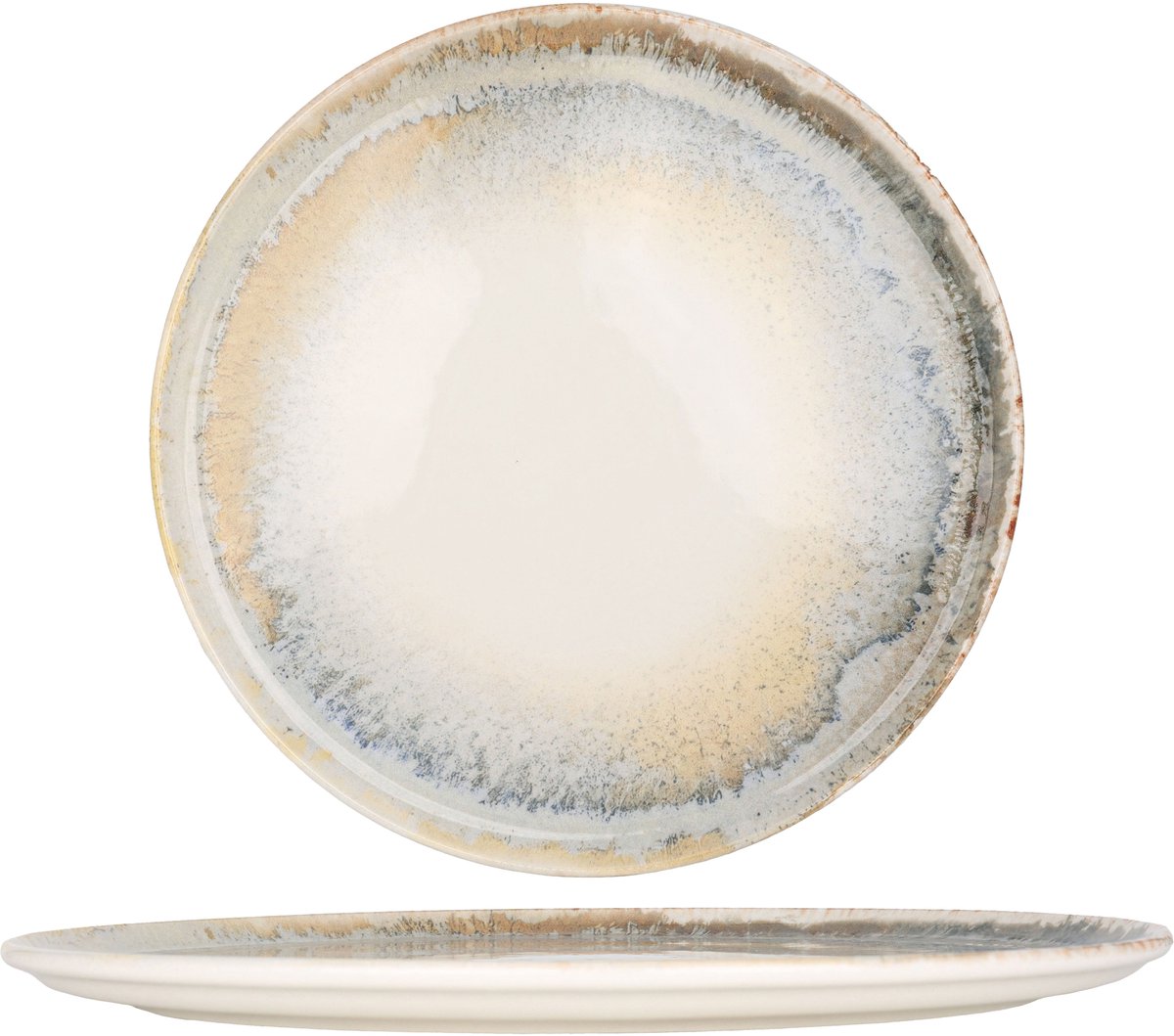 Bonna Pizzabord - Knidos - Porselein - 32 cm - set van 2